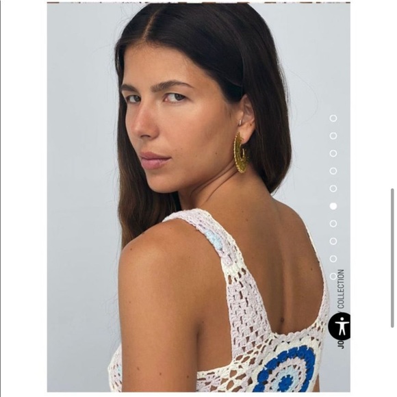 Zara Crochet Knit Mini Dress Limited Edition - Picture 8 of 11